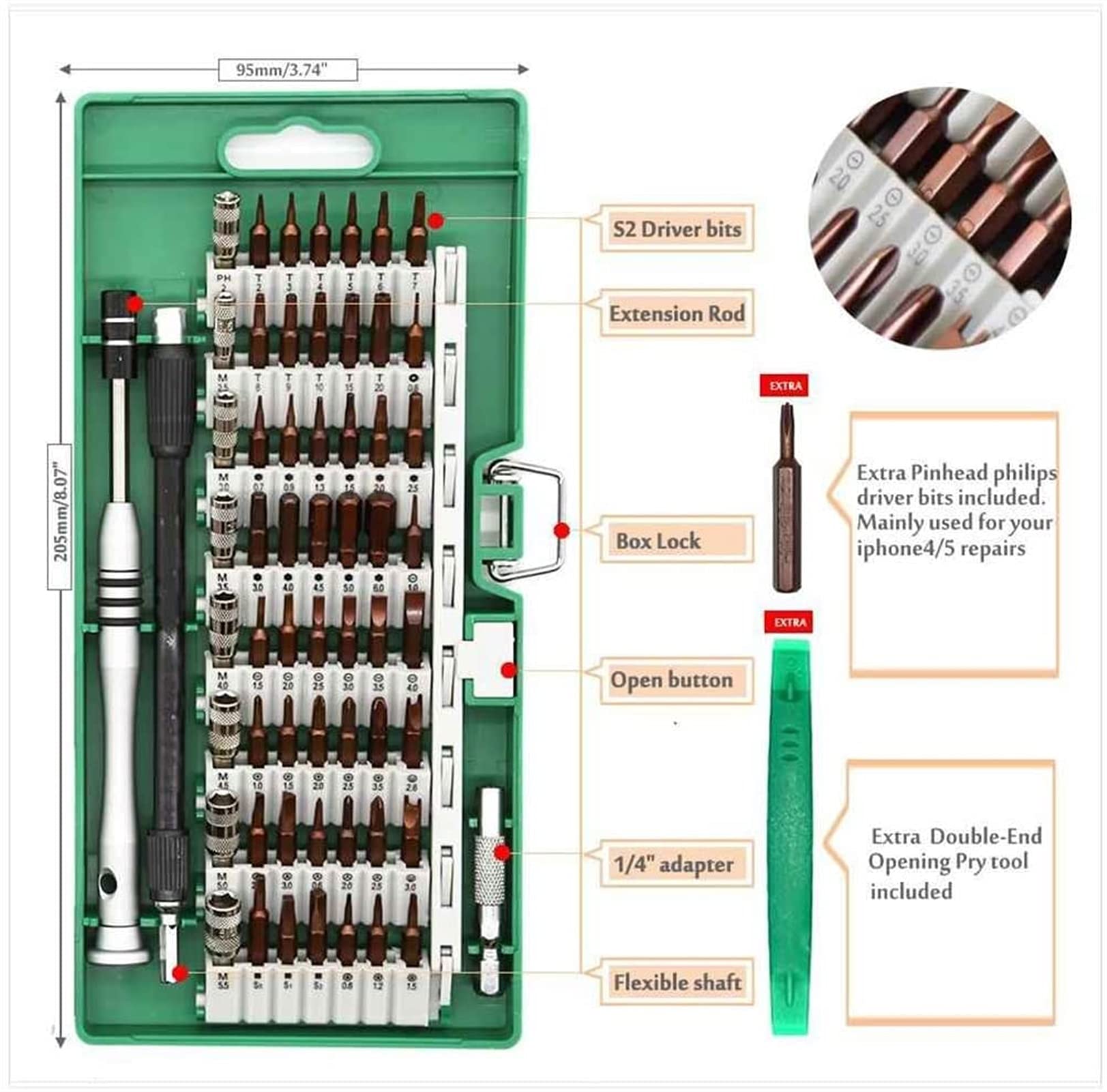 60 w 1 magnetyczny śrubokręt narzędzie zestawy elektroniczne precyzyjny zestaw Torx wielofunkcyjny montaż telefonu tabletu PC narzędzia do naprawy