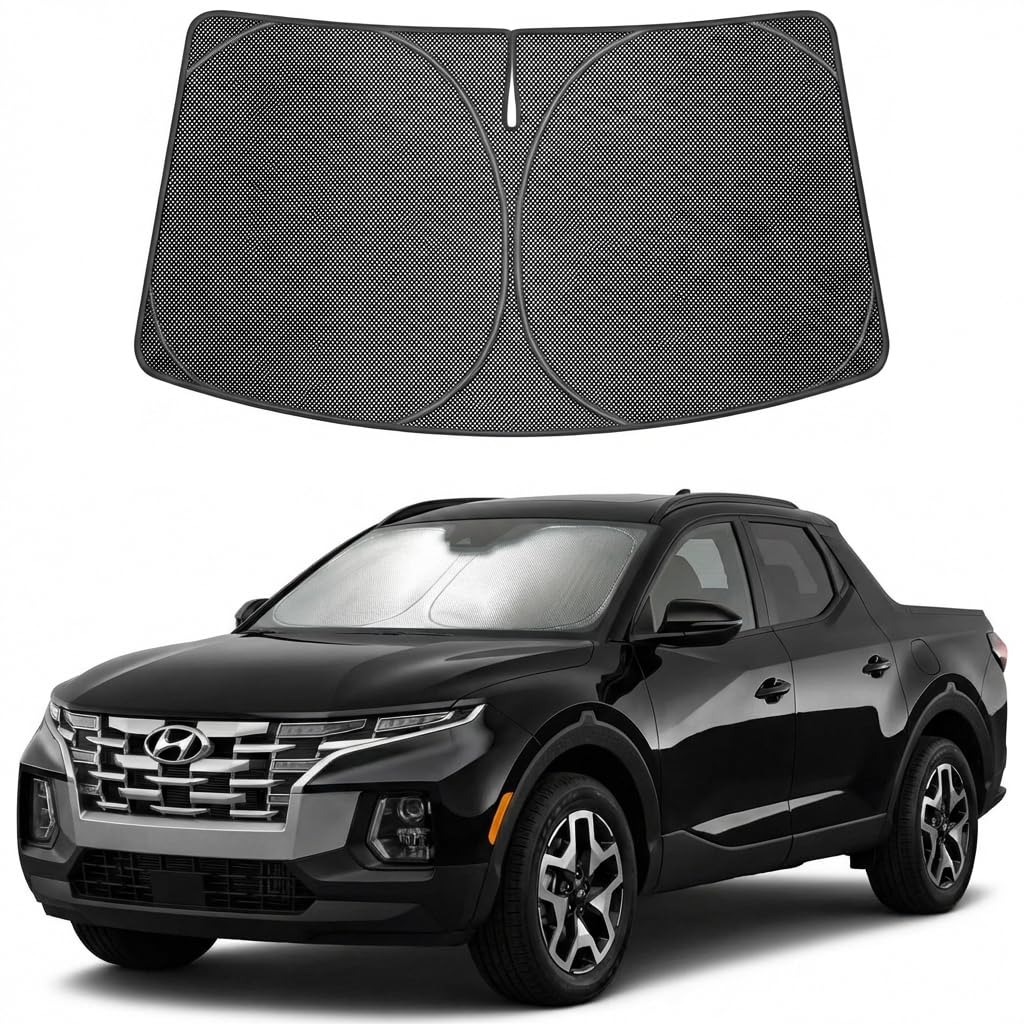 Proadsy Custom Fit 2022-2026 Hyundai Santa Cruz Car Windshield Sun Shade