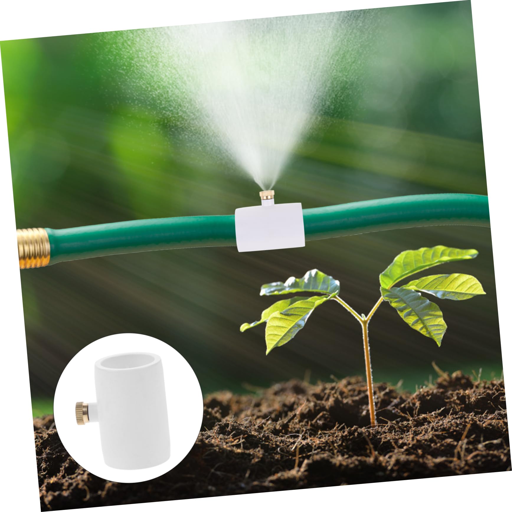 ifundom 10pezzi Connettore PVC Ugello Nebulizzatore per Raffreddamento e Irrigazione Facile Installazione e Resistente