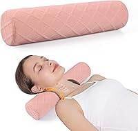 Vista 18 de Cozyhealth Almohada cervical pequeña de 3.1 pulgadas de alto, almohada cilíndrica de espuma viscoelástica suave media para dormir, soporte de cuello