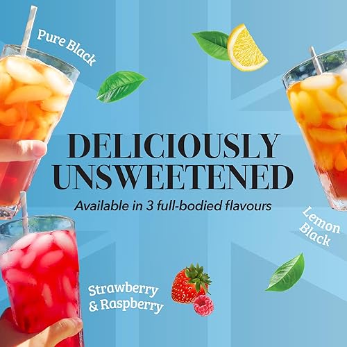 Miniatura 3 de Twinings NUEVO Té helado negro limón, 72 bolsas de té deliciosamente sin azúcar, hace 18 jarras o 144 porciones, con cafeína, 72 unidades (paquete