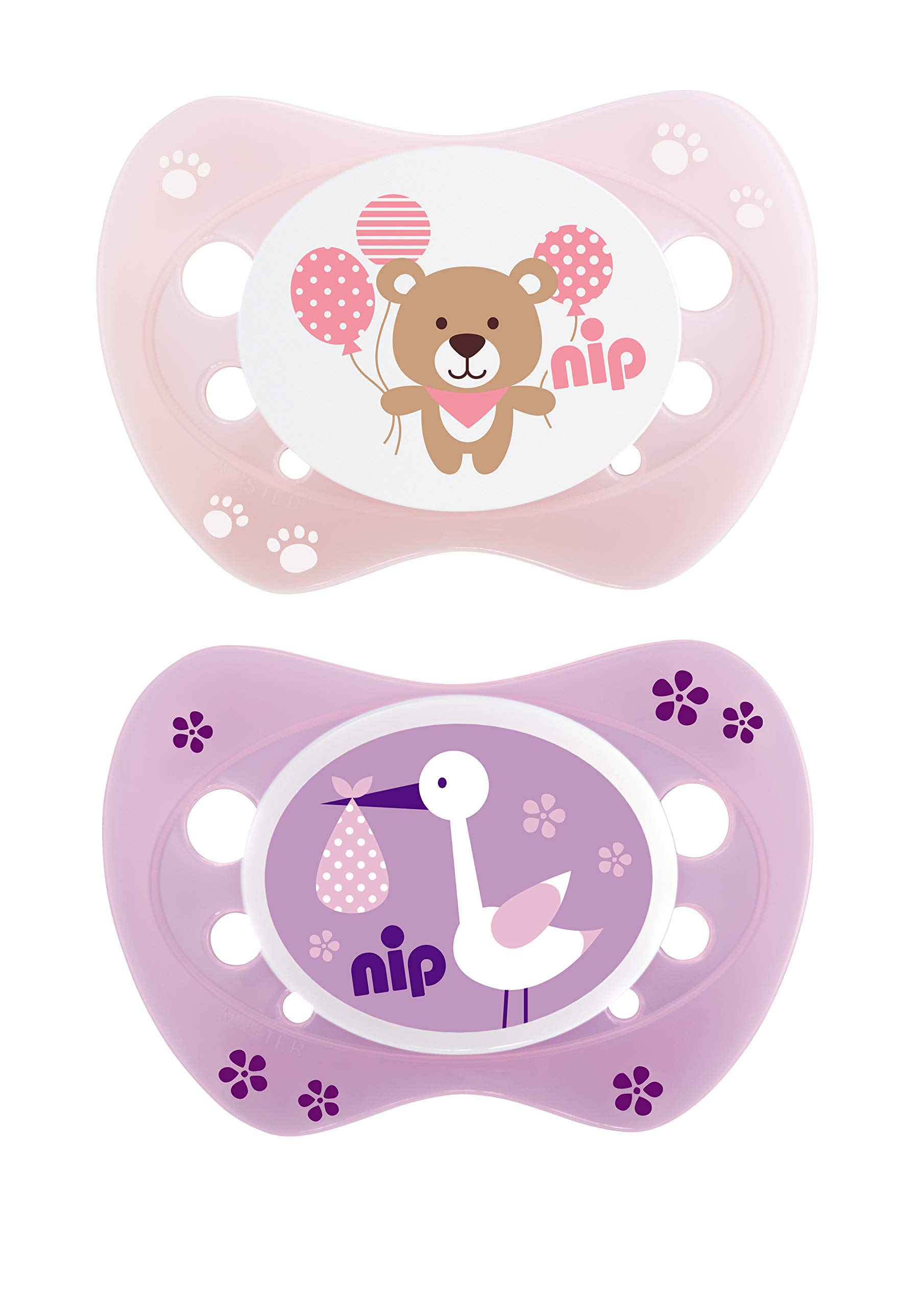 NEWBORN SOOTHERS/SILICONE/LILA & ROSE / 0M+