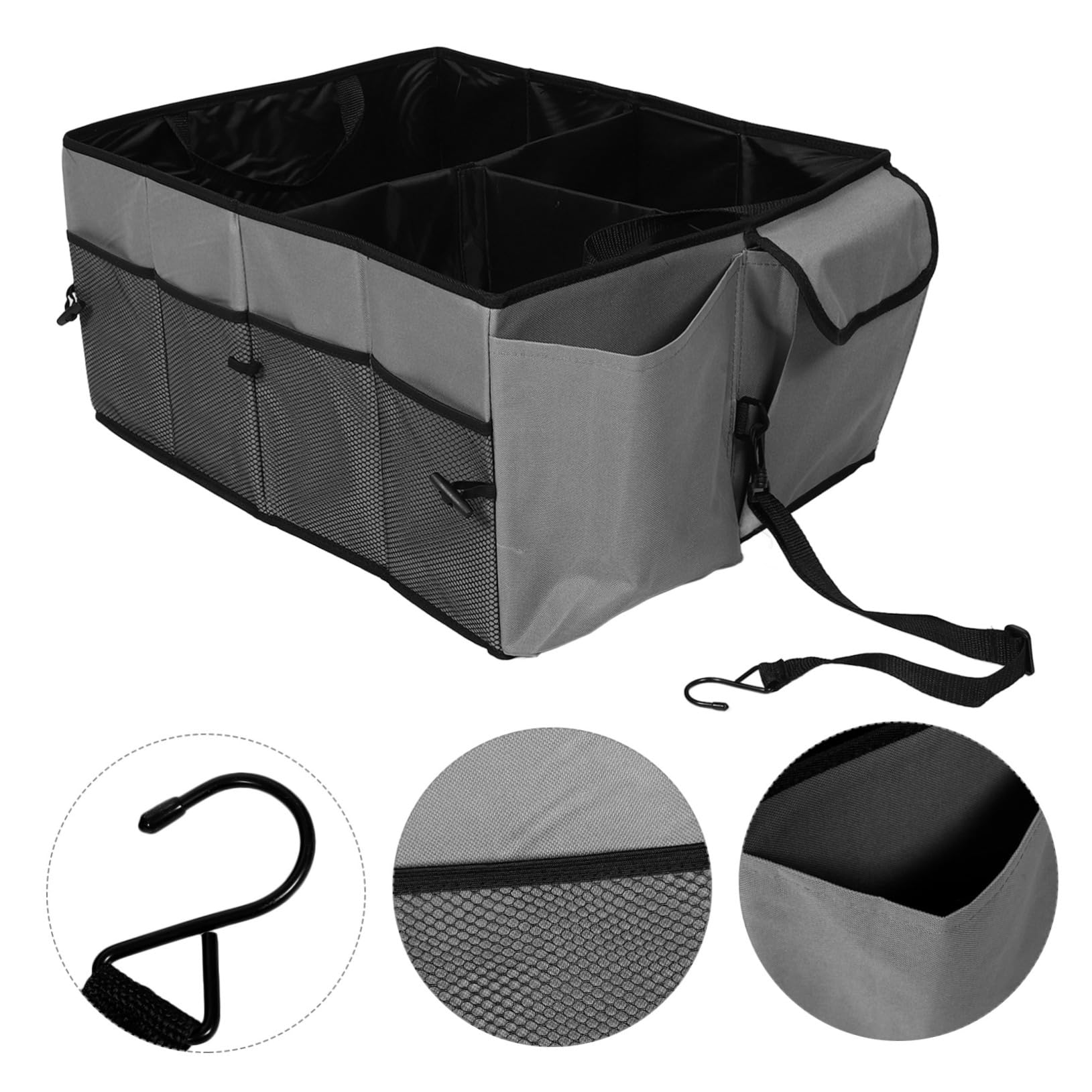 Cabilock Organizador De Maletero Para Suv Plegable Múltiples Compartimentos Para Guardar y Organizar Artículos El Maletero De Coche Fabricado Material Resistente y Duradero