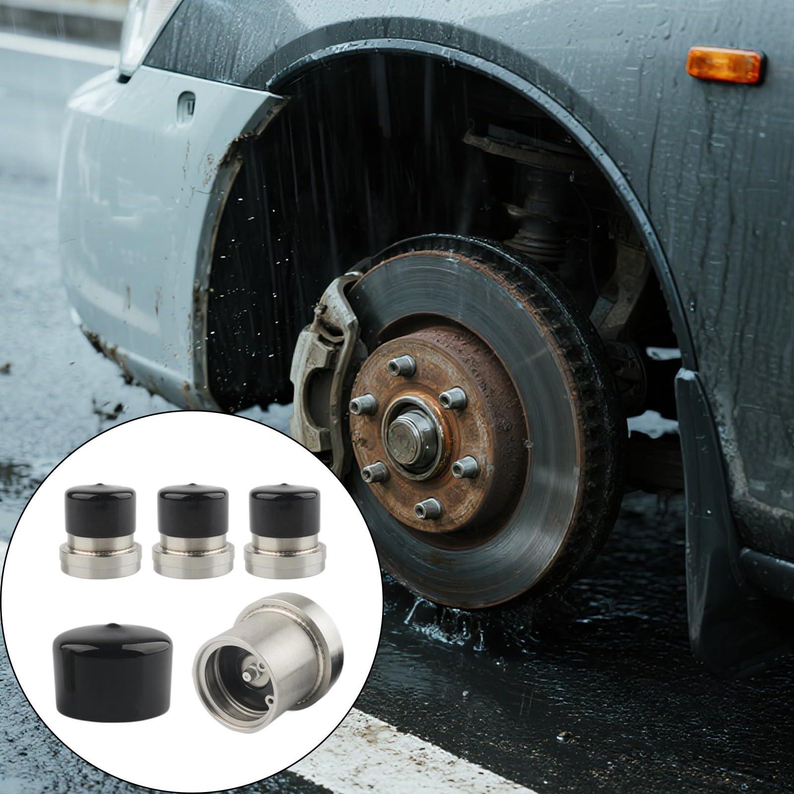 Protecteurs de roulement de remorque en acier inoxydable, bouchons de graisse de voiture de 2.441 pouces, roulements de moyeu, capuchons anti-poussière, couvercle de graisse de remorque, couvercles de