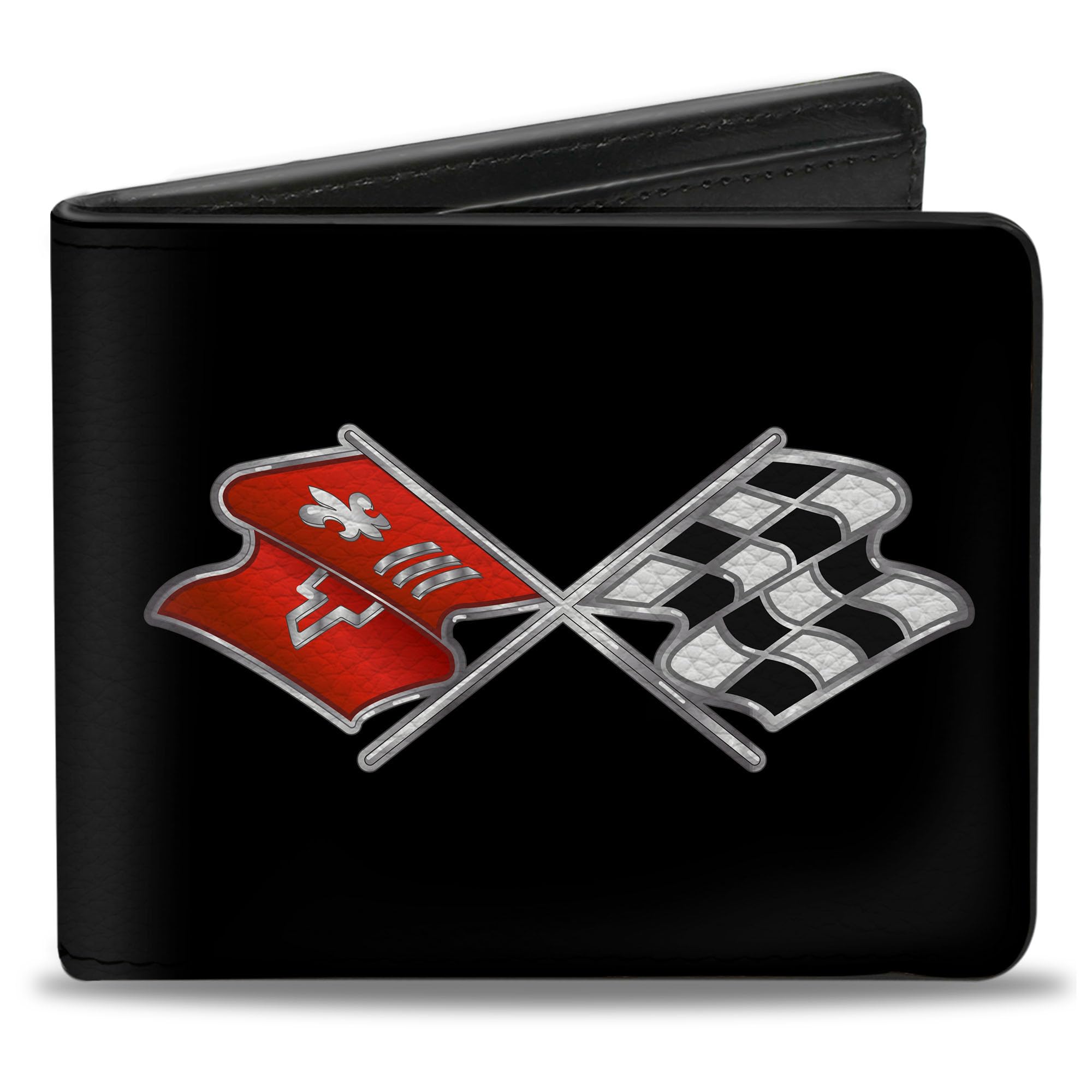 Buckle-Down Men's Bifold Wallet Corvette Bi-Fold, Multicolor 3, 4.0" x 3.5\