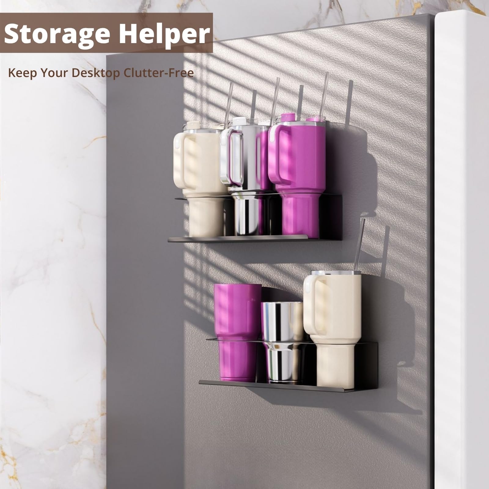 2er-Set Magnetischer Getränkehalter – Für Kühlschrank, Regal & Stanley-Tassen