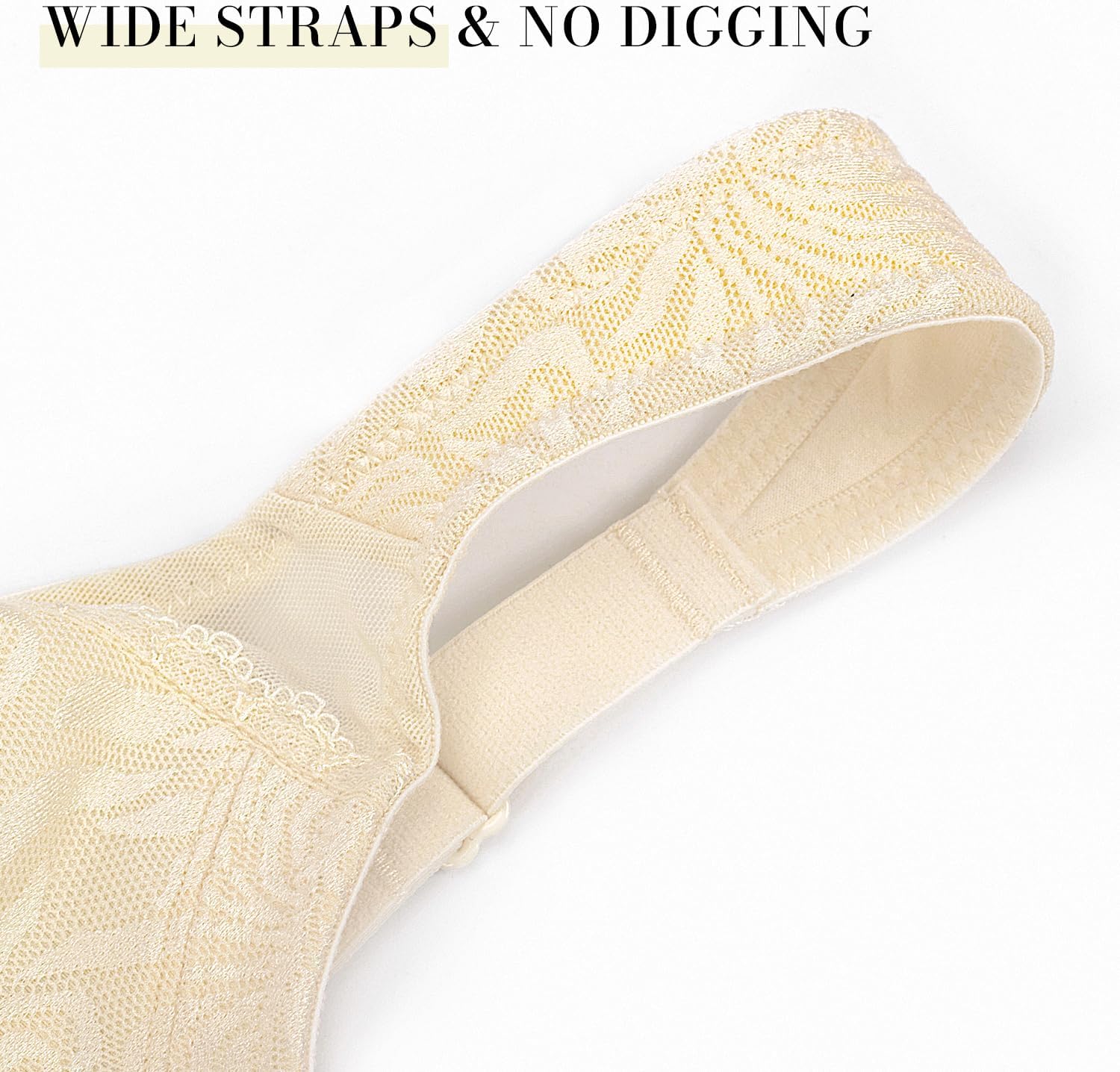 Wingslove Women's Full Coverage Non Padded Comfort Minimizer Wire-Free Bra Plus Size - Image 5