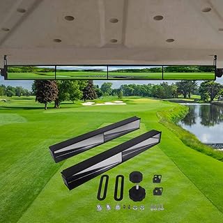 HKOO Universal 4 Panel Mirror fits Golf Carts EZGO, CLUB CAR ，YAMAHA& PRECEDENT
