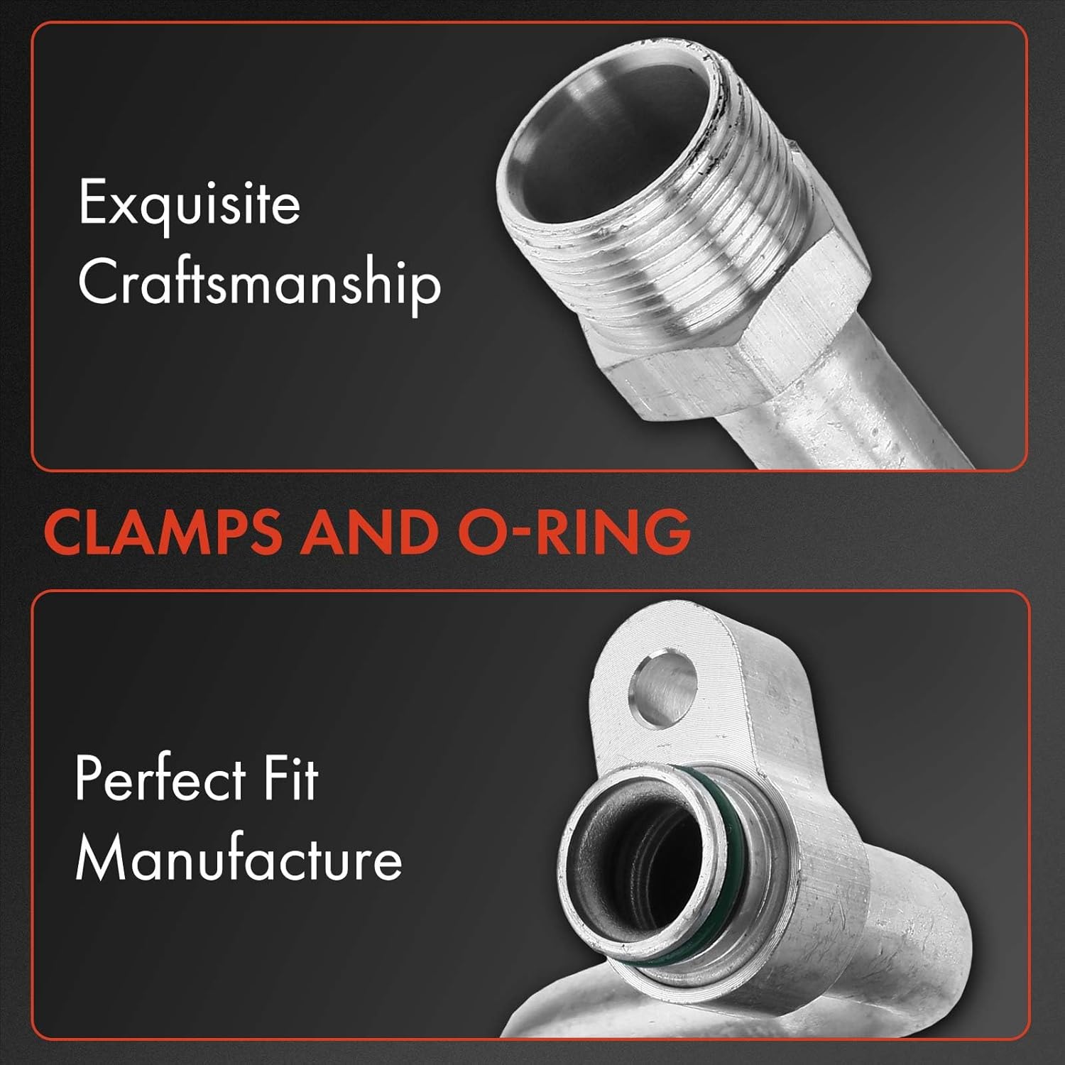 A-Premium A/C Suction Line Hose Assembly Compatible with Honda Civic 2012-2015 L4 1.8L, Compressor to Evap