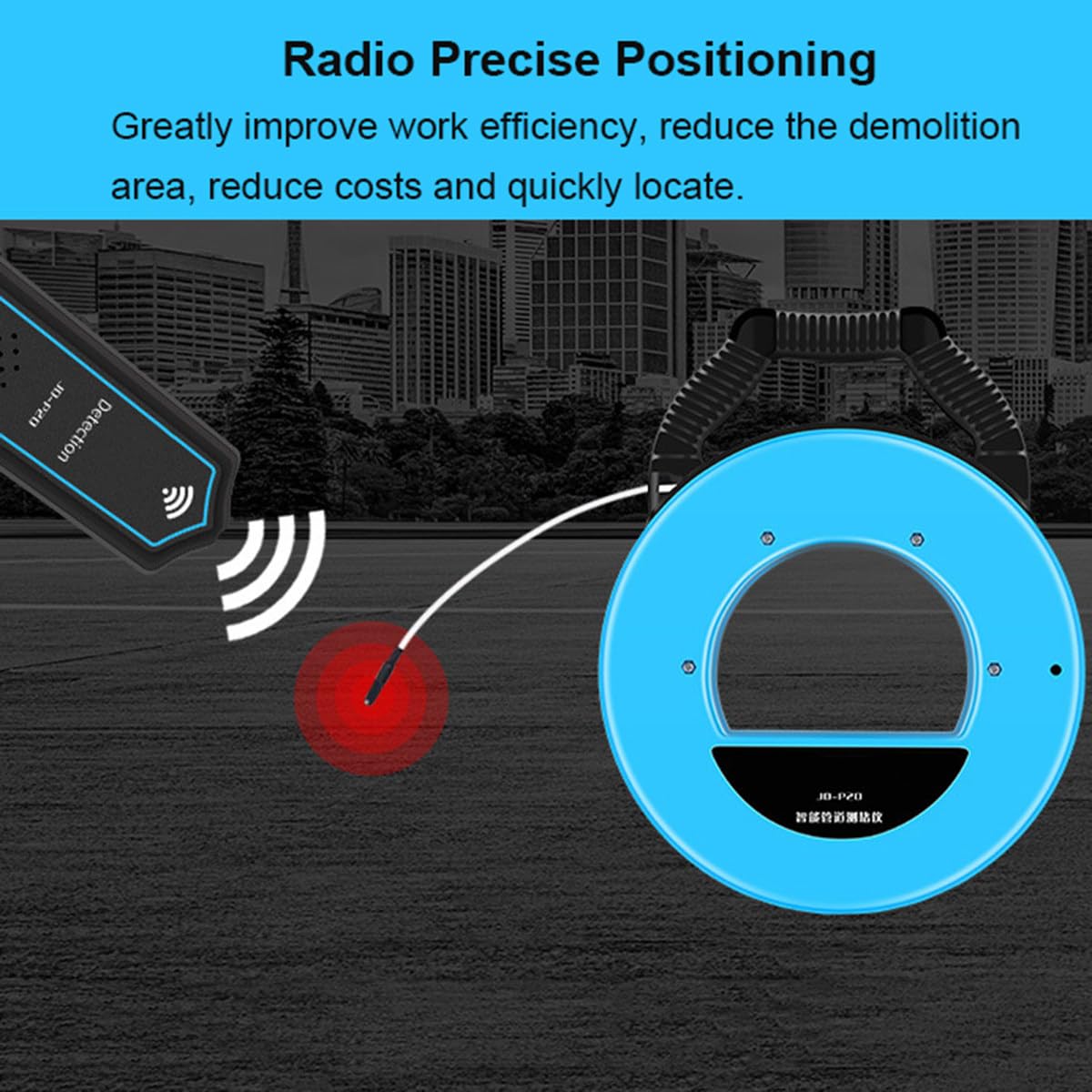 Rilevatore Di Intasamento Tubi Portatile - Tester Per Blocchi Domestici, Portata 20m, Con Ricevitore E Sonde
