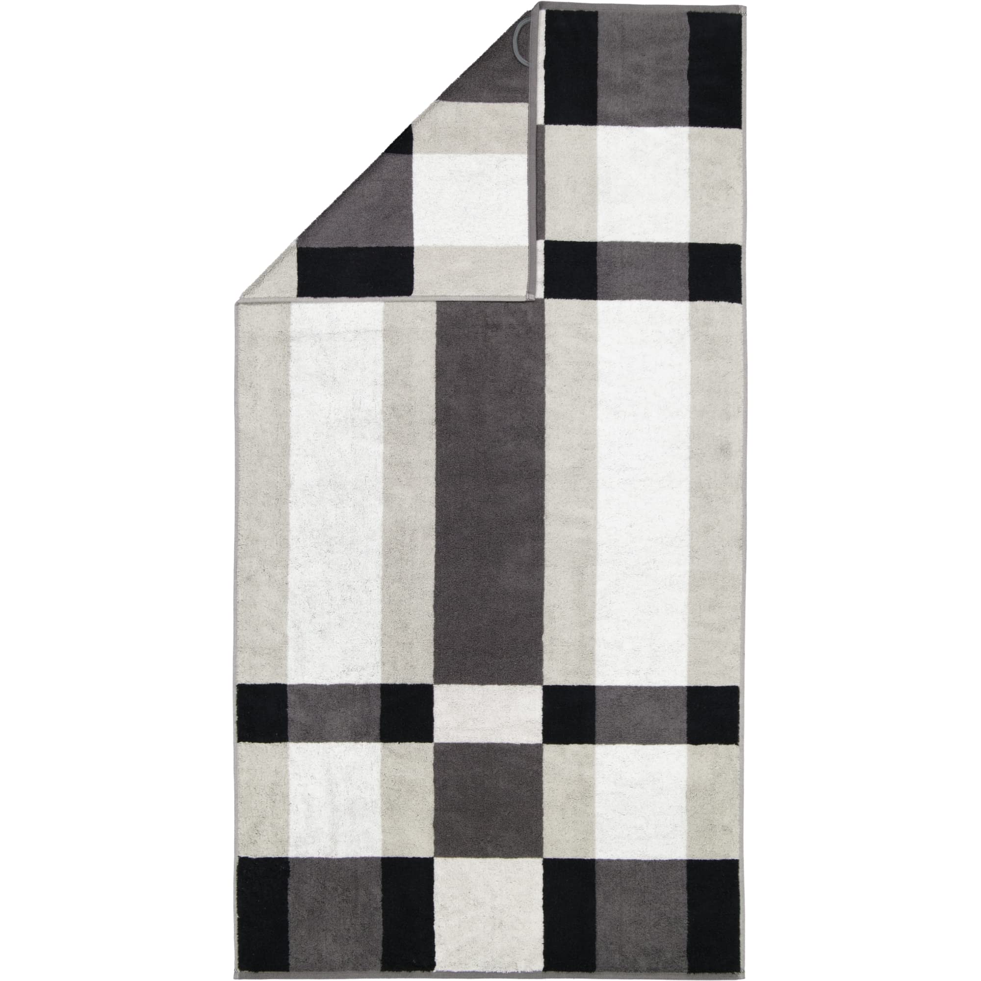 Cawö Home Ręczniki Delight Karo 6219 platyna - 77 ręcznik kąpielowy 70 x 140 cm