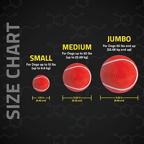 Miniatura 7 de Playology Juguete para perros Squeaky Chew Ball - Carne de res y pollo