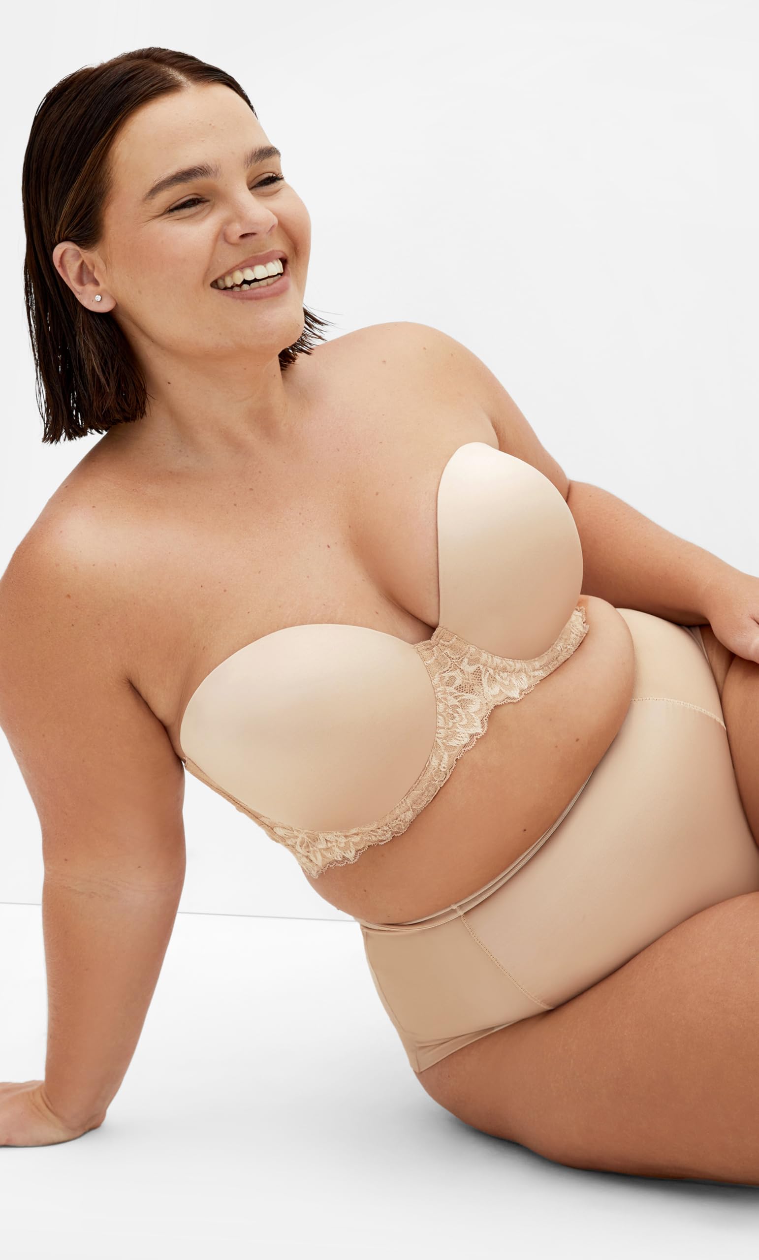 City Chic Damen Smooth & Chic Multiway BH, Latte, 85DD