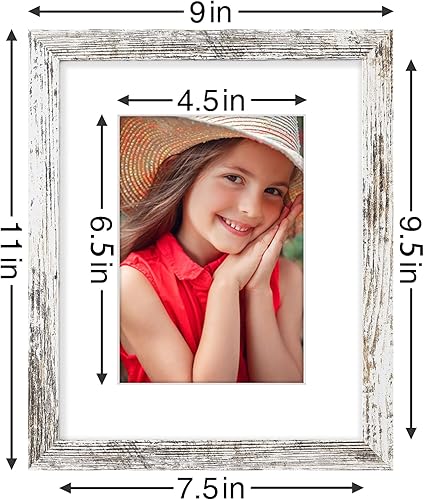 Vista 769 de Vittanly - Juego de 9 portarretratos, plexiglás resistente a rupturas, exhibe fotos de 12 x 12 pulgadas o, con paspartú, de 8 x 8 pulgadas, marcos