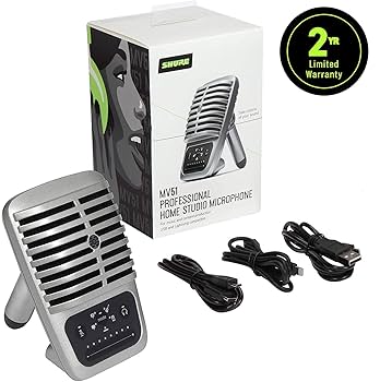 配信機器・PA機器・レコーディング機器 Shure MV51 iPadで本気でレコーディングするためのShureのマイク、MV51が