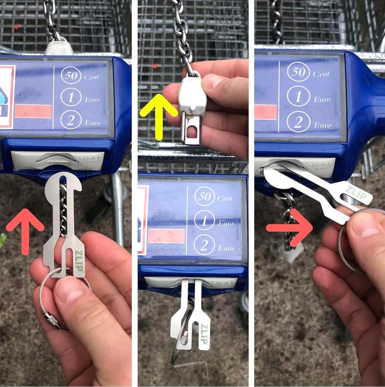 Einkaufswagen leicht gemacht: ZLIP® Edelstahl Einkaufswagenlöser im Test