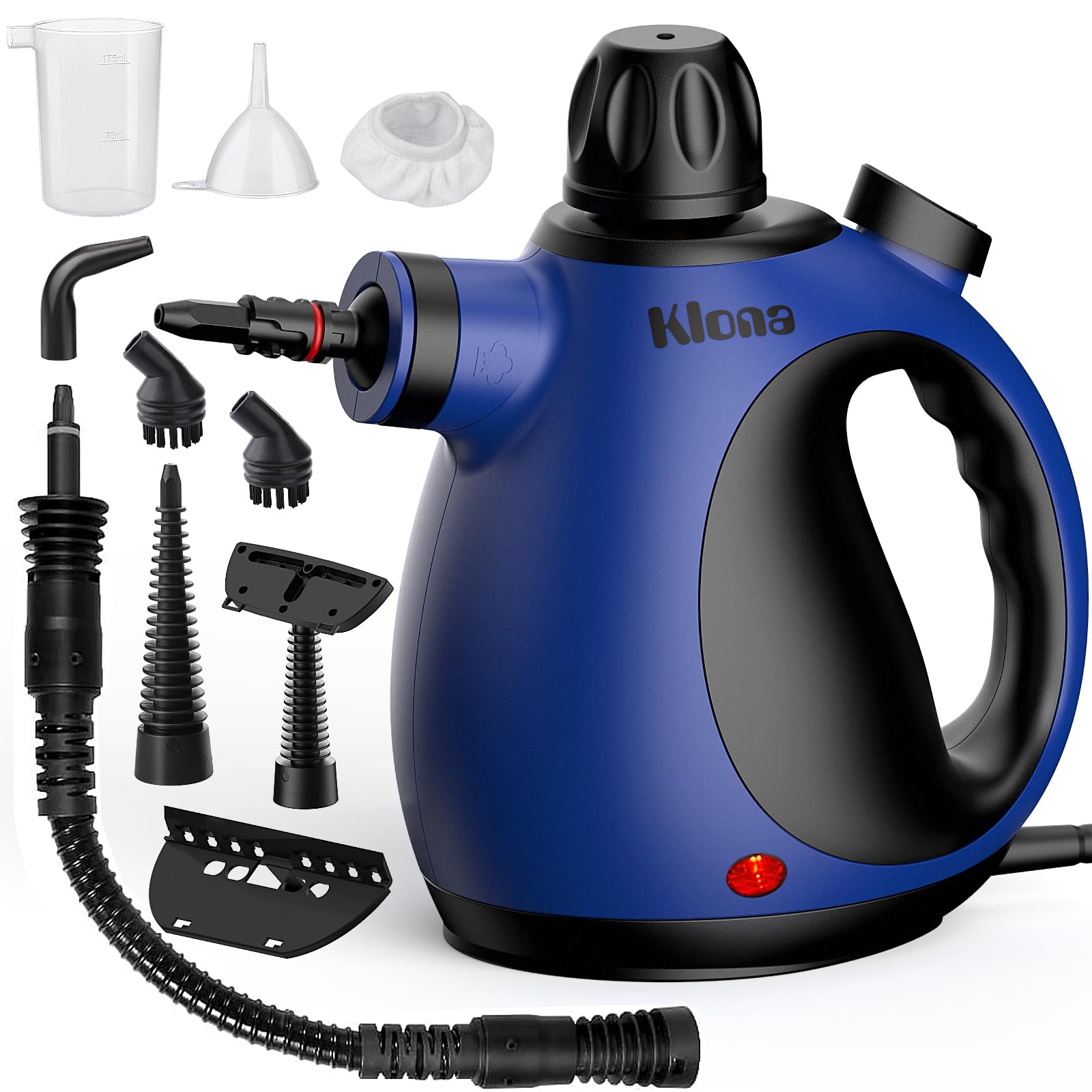 Amazon | Klona ハンディスチームクリーナー - 10点アクセサリーセット