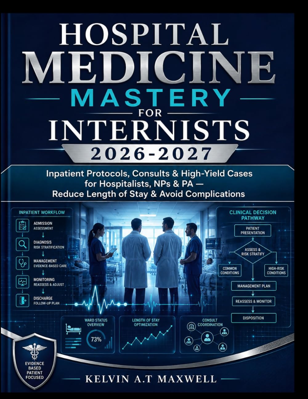 HOSPITAL MEDICINE MASTERY FOR INTERNISTS 2026-2027: Inpatient Protocols, Consults & High-Yield Cases for Hospitalists, NPs & PA — Reduce Length of Stay & Avoid Complications