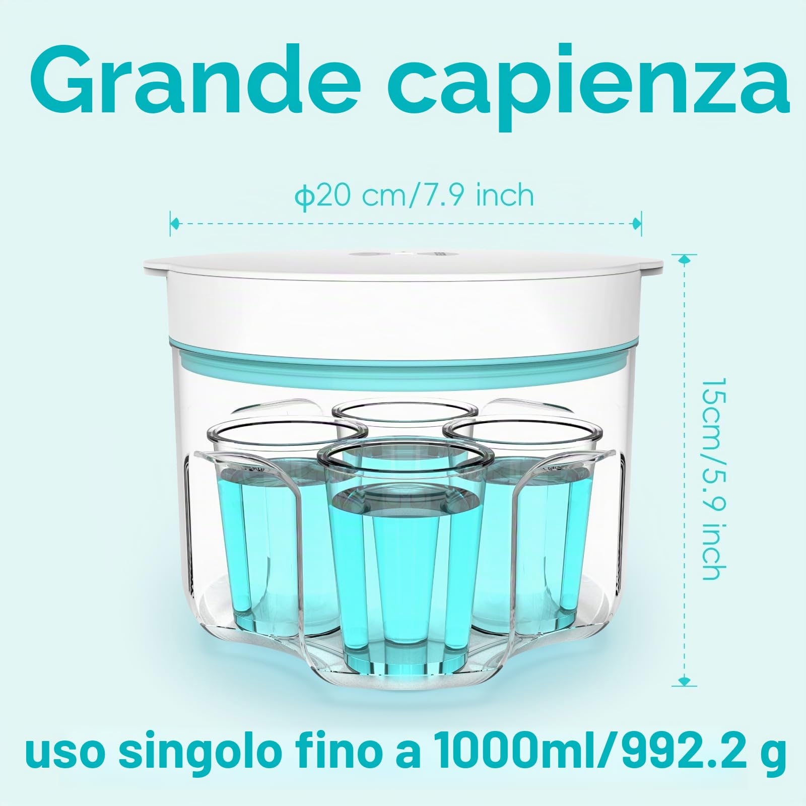 ISTOYO Rimozione bolla in resina, rimuovere il 99% della bolla in 8 minuti, 95kPa vuoto resina epossidica senza aria per resina epossidica, resina UV, stampi in silicone, fai da te, creazione di