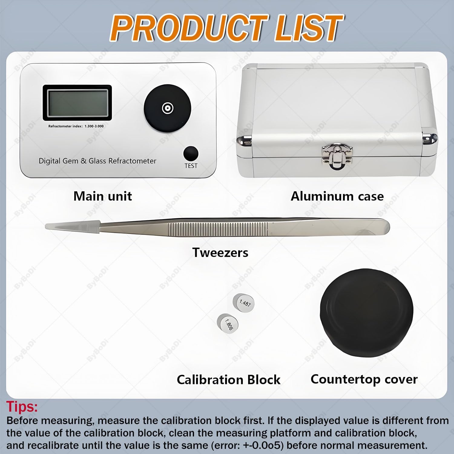 Digital Gemstone Refractometer,Professional Digital Refractometer for Gemstones,Portable Tester 1.300-3.000 RI,0.001 Accuracy,700mAh Battery for 10000 Tests,with LCD Display,for Jewelry,Jade,Crystal