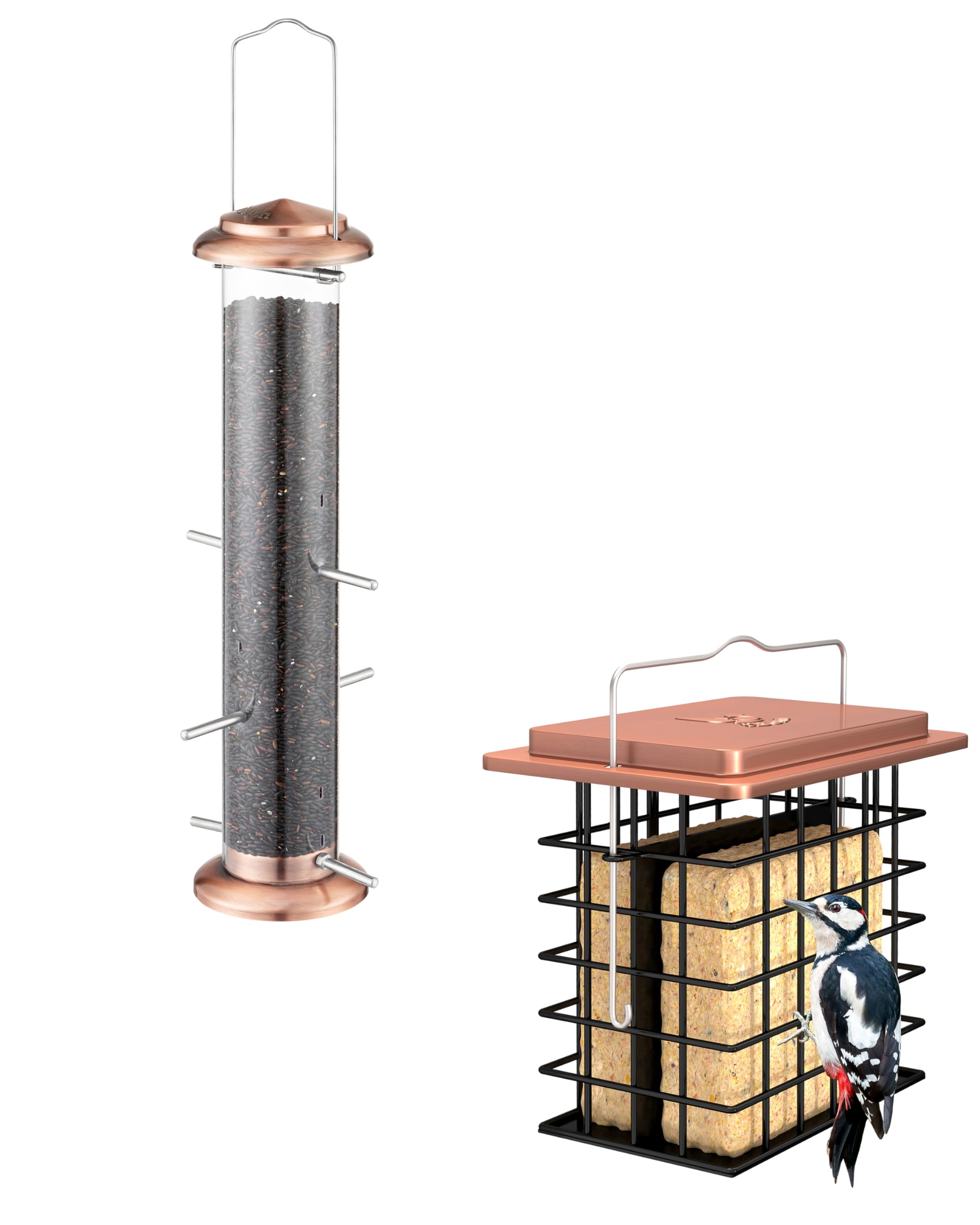 iBornThistle Bird Feeder &Suet Cake Feeder
