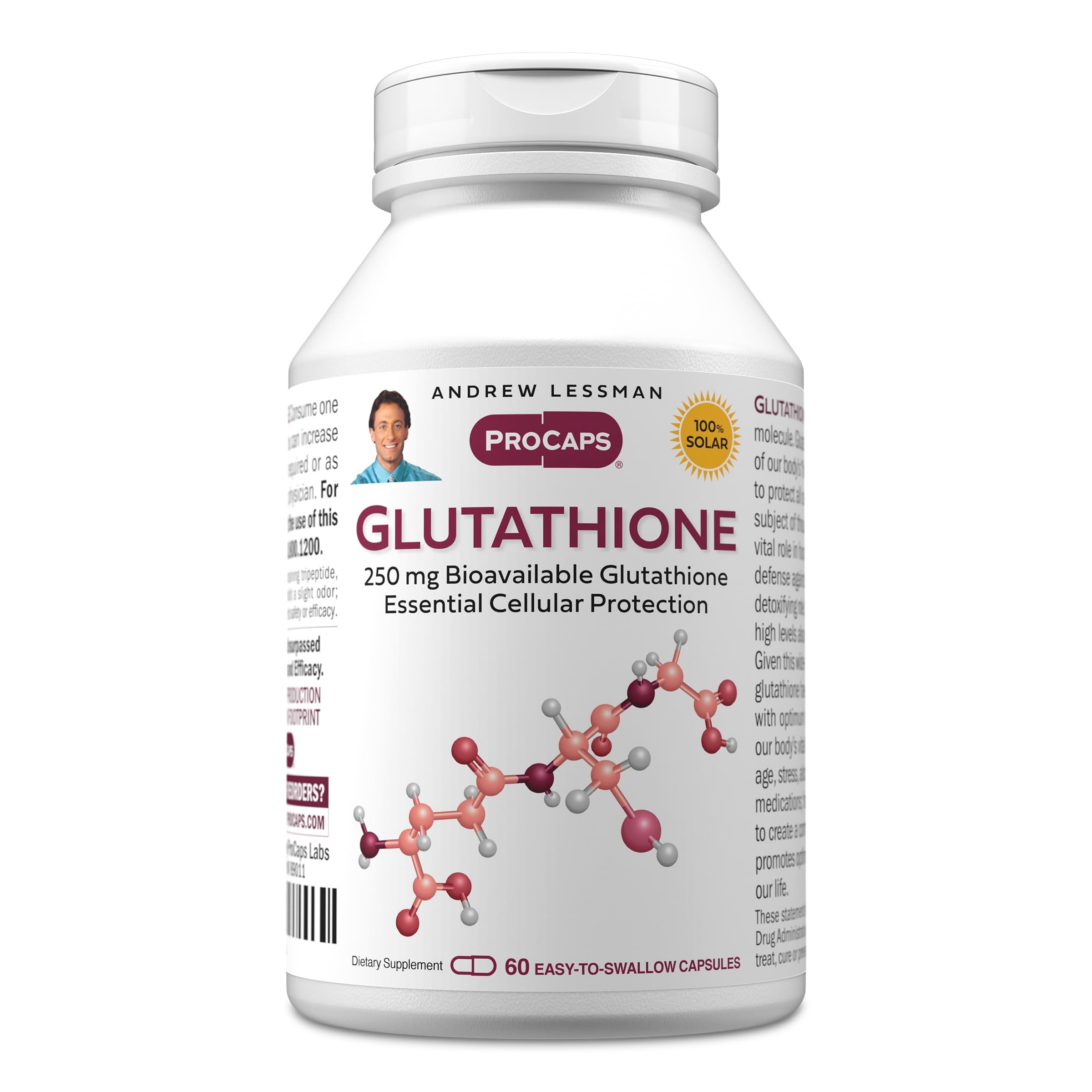 Amazon.com: ANDREW LESSMAN Glutathione 250 mg - 60 Capsules