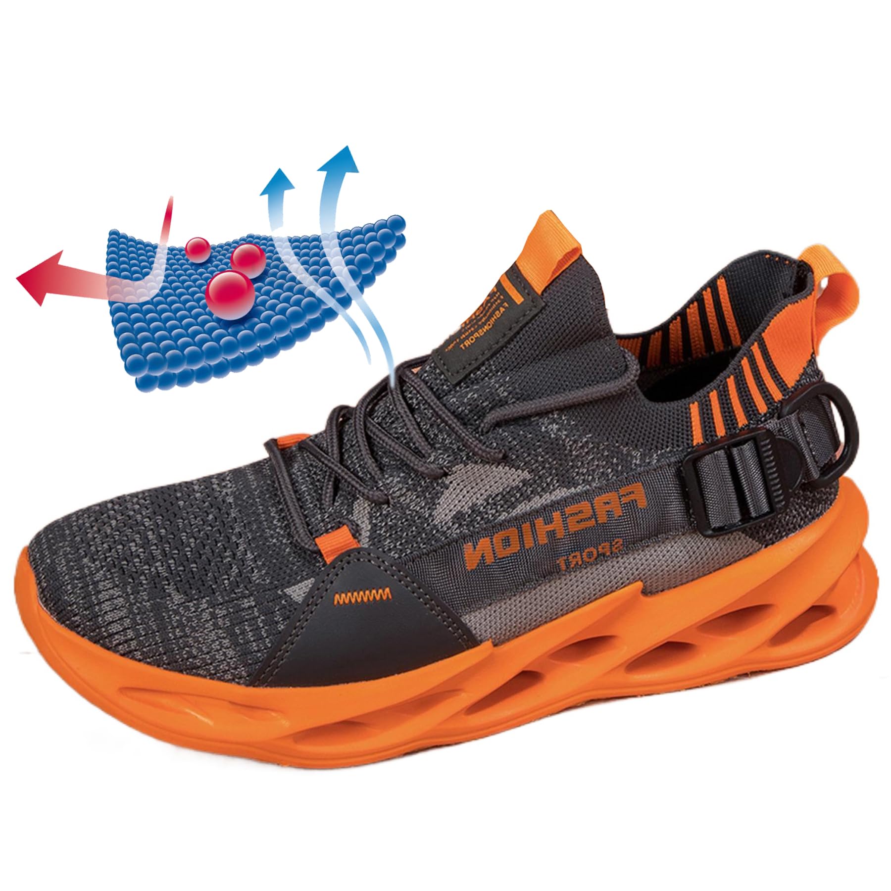 Uomo Donna Running Scarpe da Ginnastica Leggere Traspirante Casual Sportive Mesh Comode Fitness Jogging Sneakers Multicolore EU 36-46