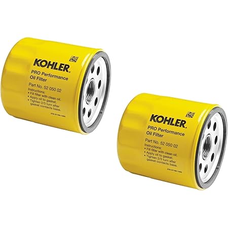 Amazon Com Kohler 52 050 02 S Engine Oil Filter Extra Capacity For Ch11 Ch15 Cv11 Cv22 M18 M20 Mv16 Mv20 And K582 2 Pack Automotive