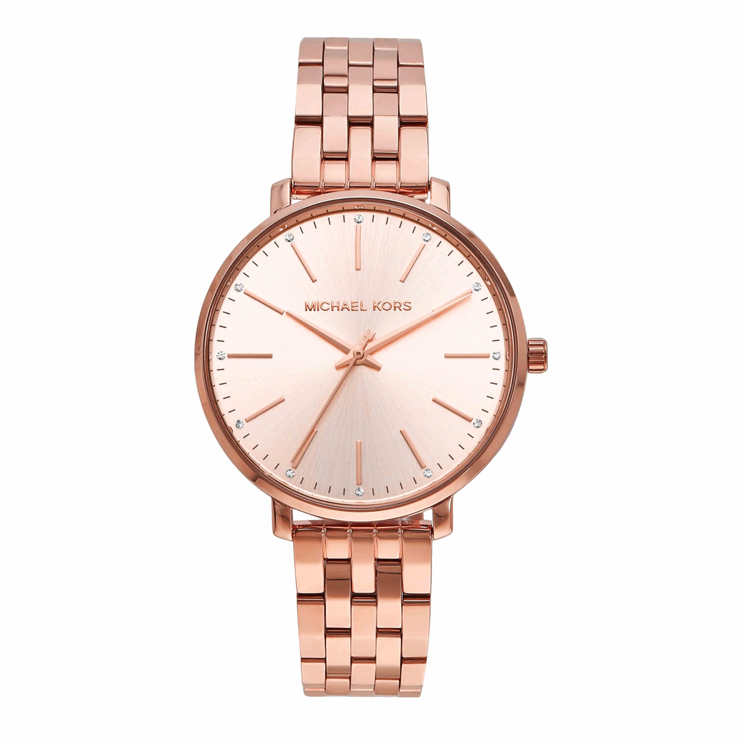 Michael Kors Donna Orologio Pyper, movimento al quarzo a tre lancette con cinturino in acciaio inox o in lega