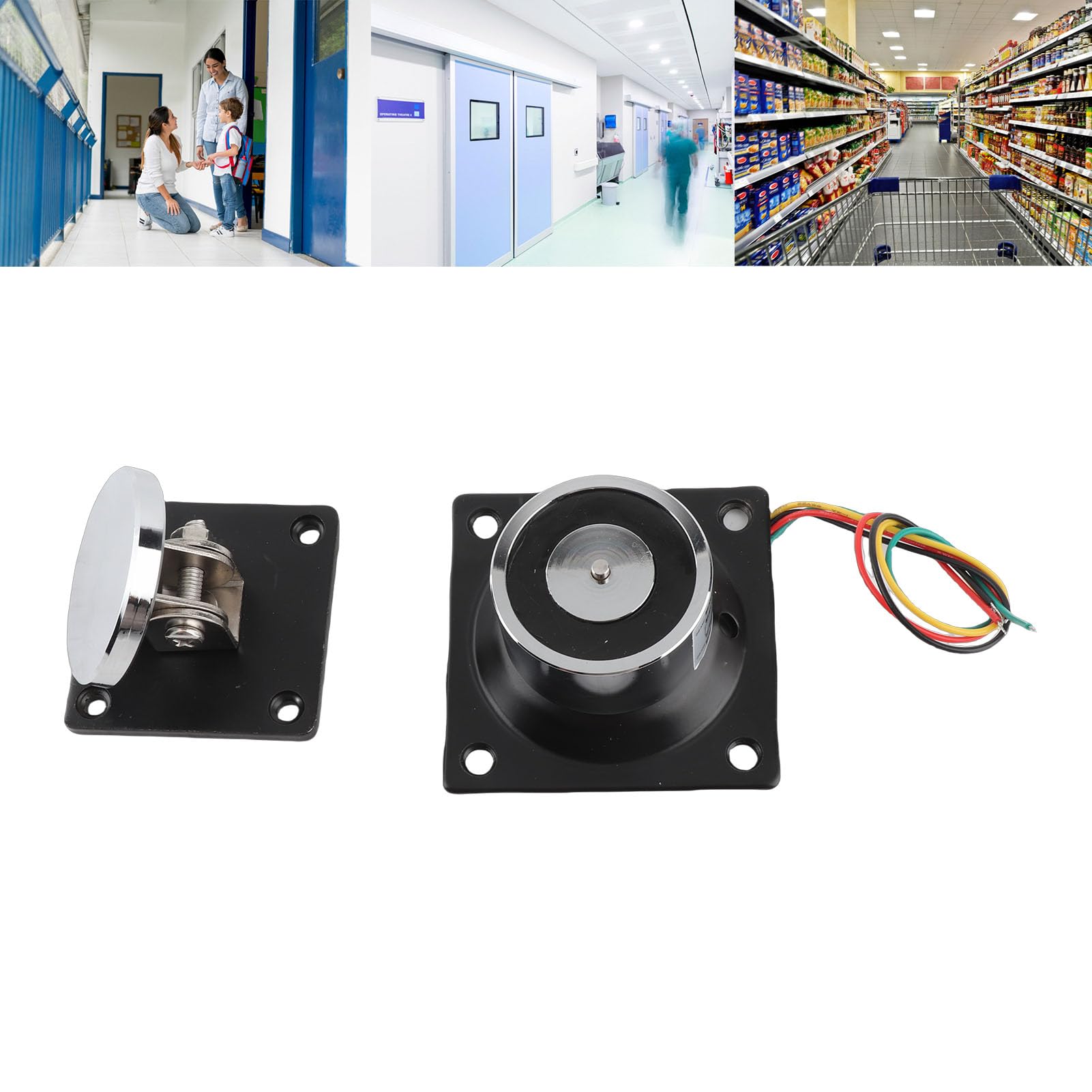 Elektromagnetyczny Zatrzask Drzwiowy, Mocny Uchwyt 132lb, 60kg,