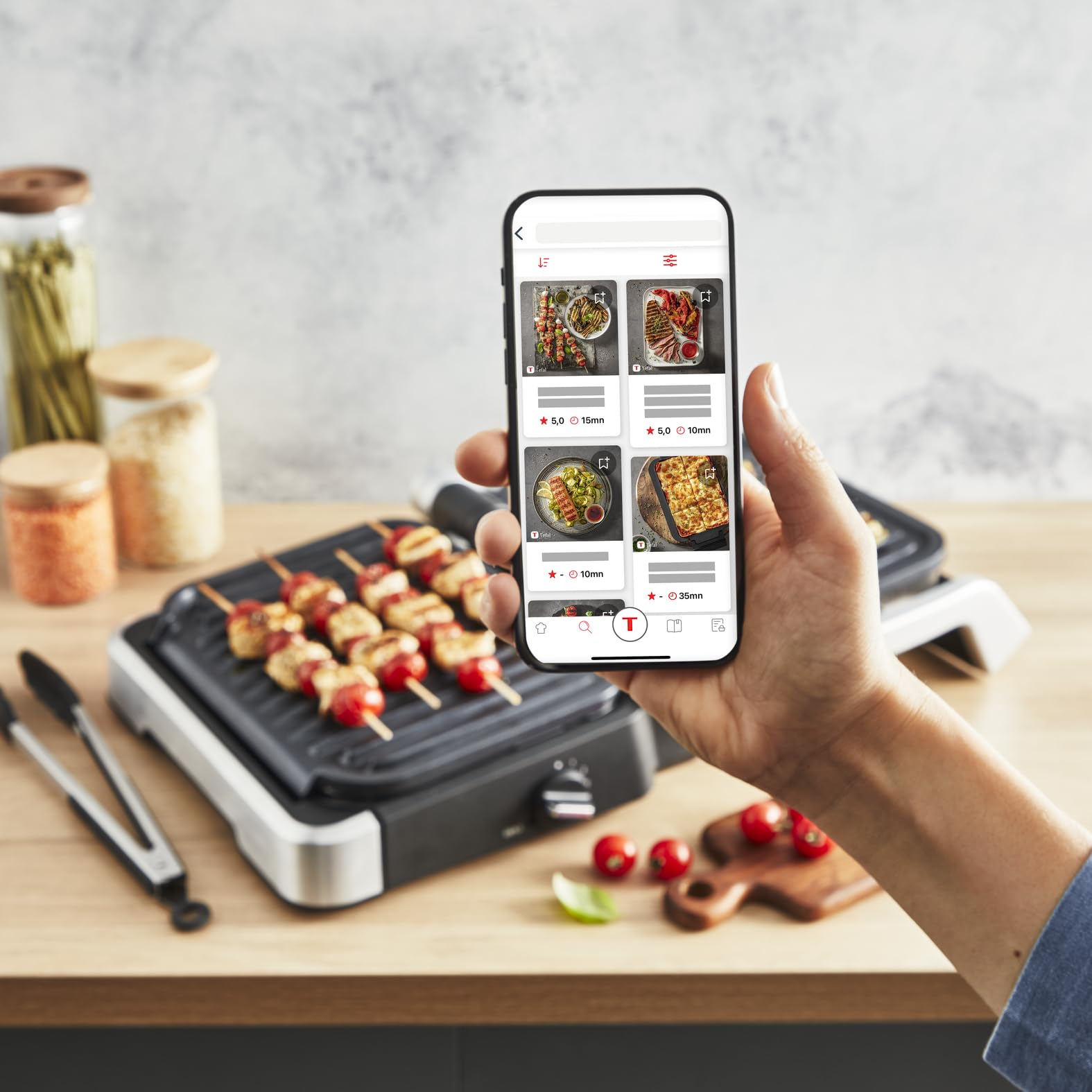 Tefal OptiGrill GC776D10 - Griglia a contatto 4 in 1 con vassoio, apribile, 9 programmi, indicatore del livello di cottura, griglia elettrica, forno, in acciaio inox/nero