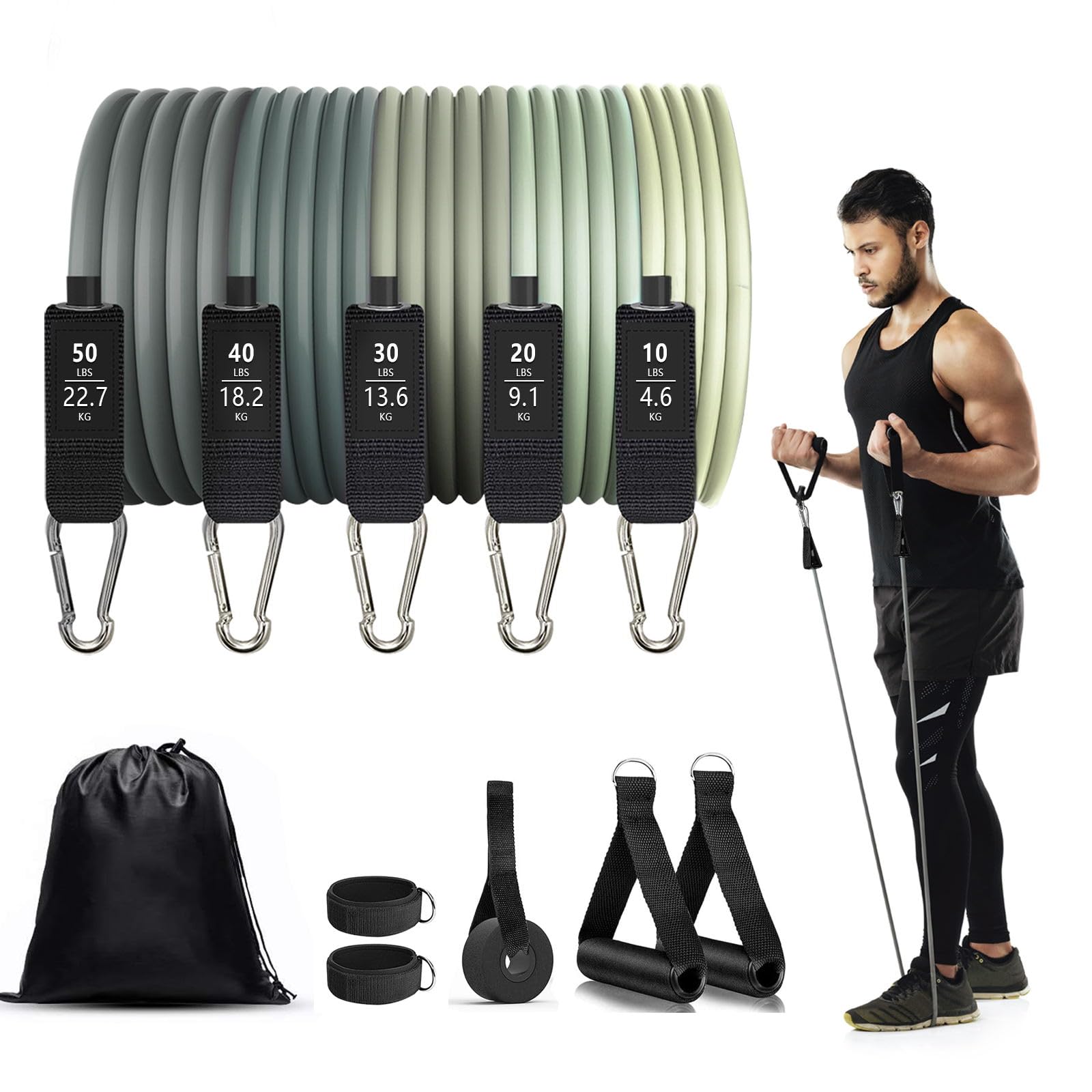 INUAN5Set Resistance Bands for Sport,Inuan