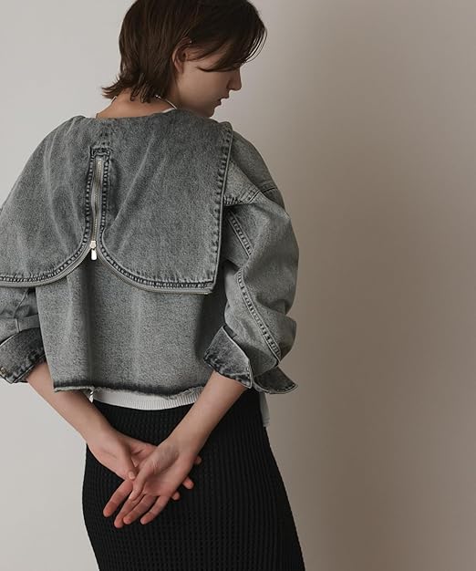 Amazon | [グレースコンチネンタル] フードジップデニムジャケット