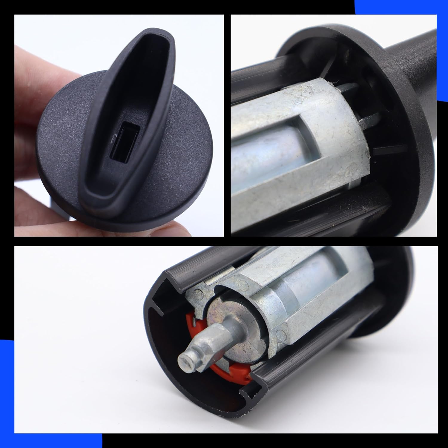 Door Lock Cylinders & Ignition Switch Compatible with Ford F250/350 1997-2007, Excursion, Expedition, Explorer & More, Lincoln Blackwood, Navigator Replace# LC6177 + DL5885 X2 + 597638 (No chip)