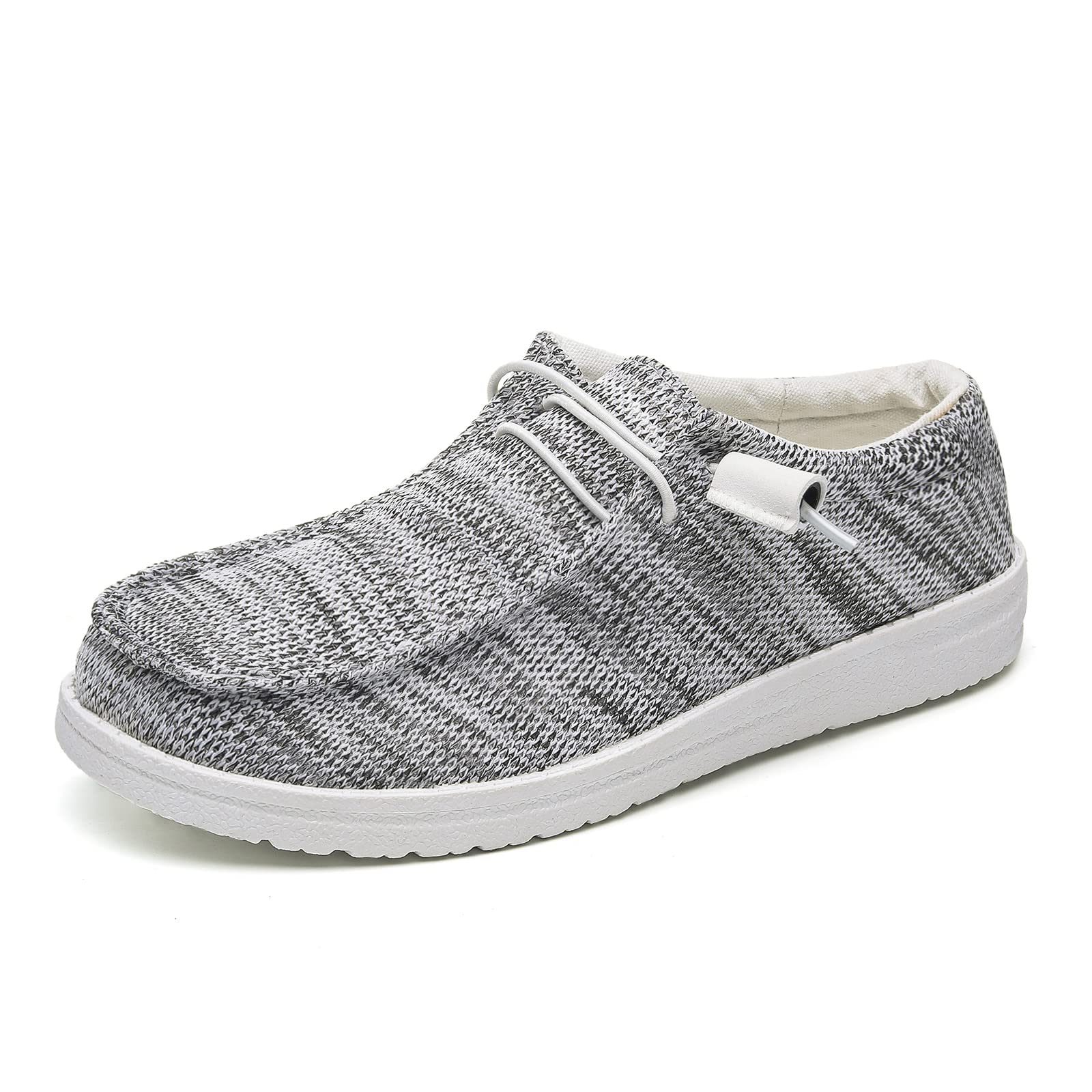 Betrue Lightweight Women's Boat Shoes - Breathable Canvas Slip-On Loafers - View #4
