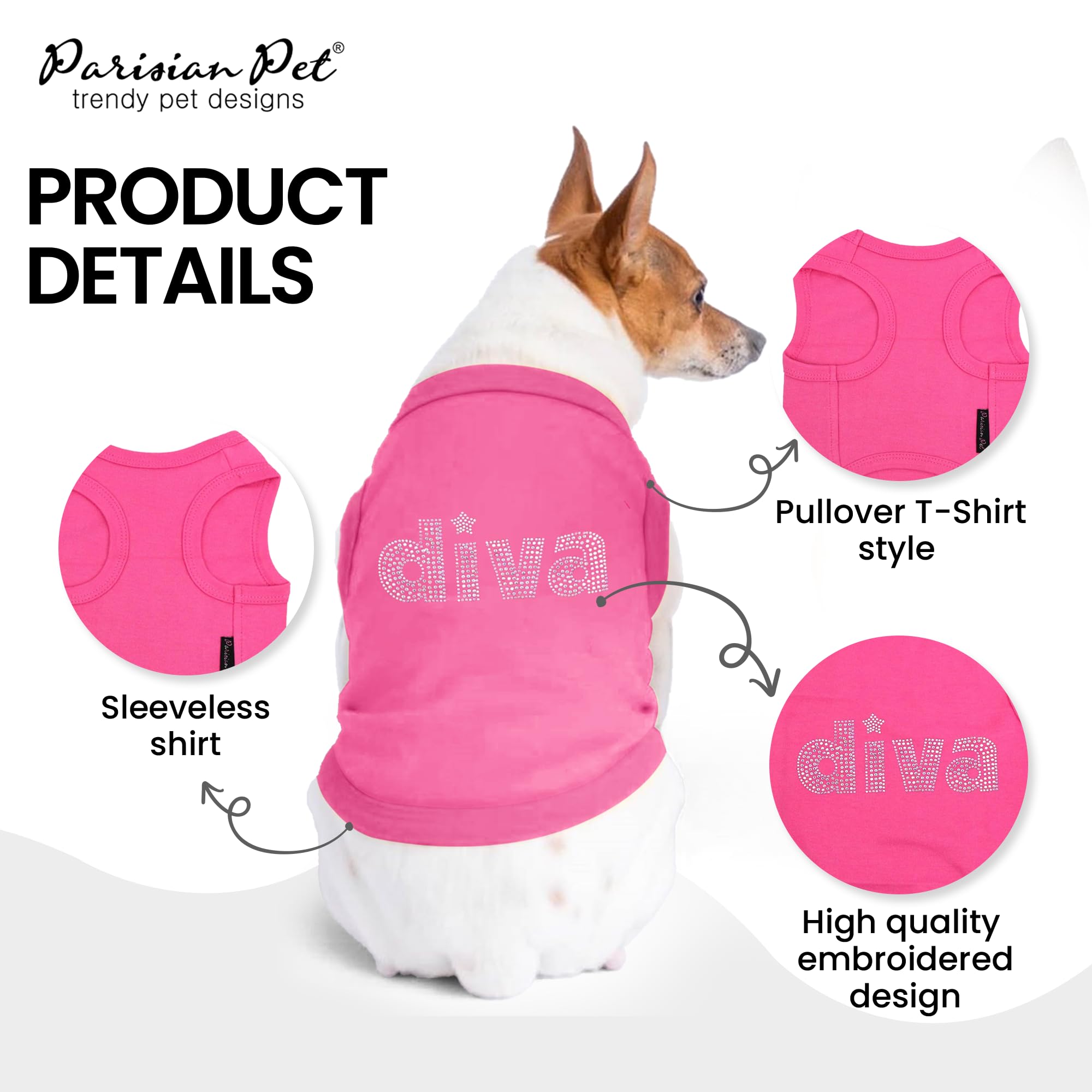 Parisian Pet Diva T-Shirt, Medium