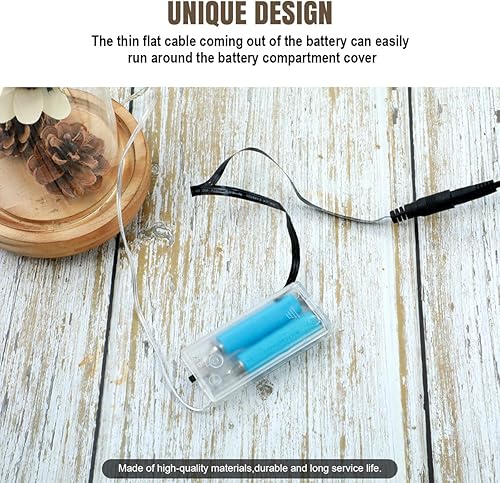 Miniatura 3 de Lenink Kit adaptador de fuente de alimentación de CA de 1 a 3 con interruptor de encendido/apagado, reemplazo de batería para batería AA (negro)