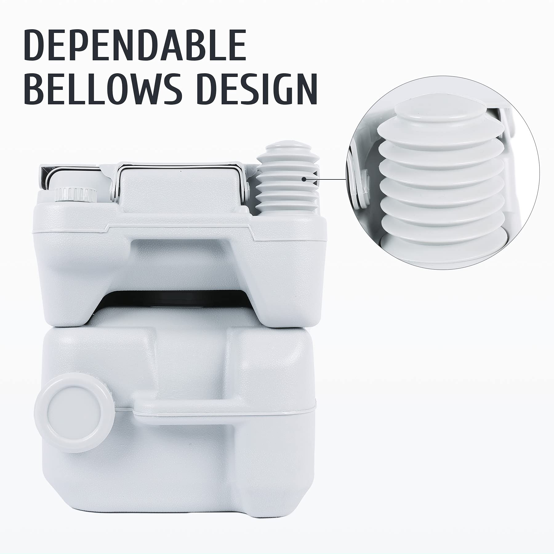 Buy COZ 20L Portable Travel Toilet 150KG/330LBS Weight Capacity