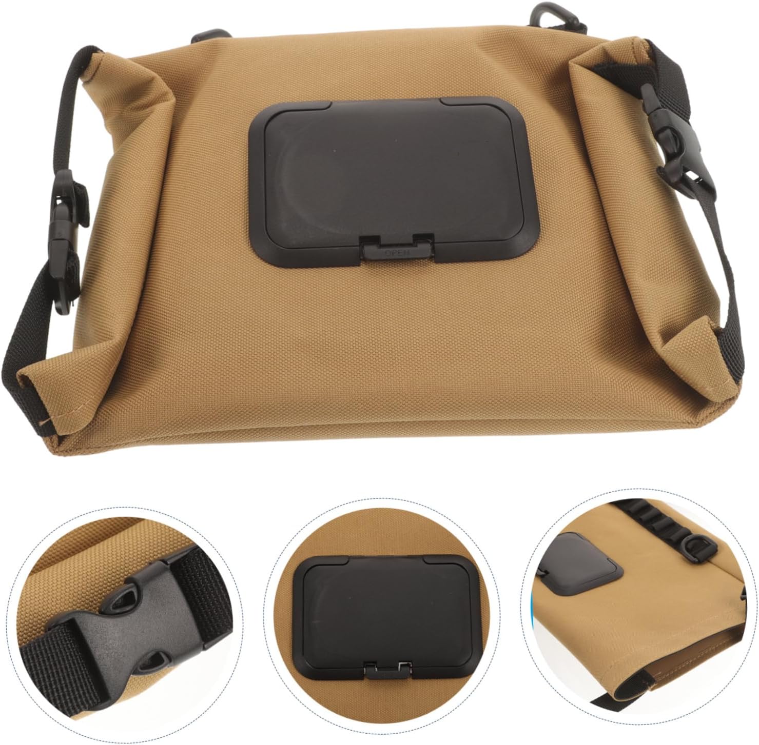 POPETPOP Tissue Storage Bag Portable Wipes Pouch Camping Wipe Holder Rectangular Tissue Paper Towel Travel Case