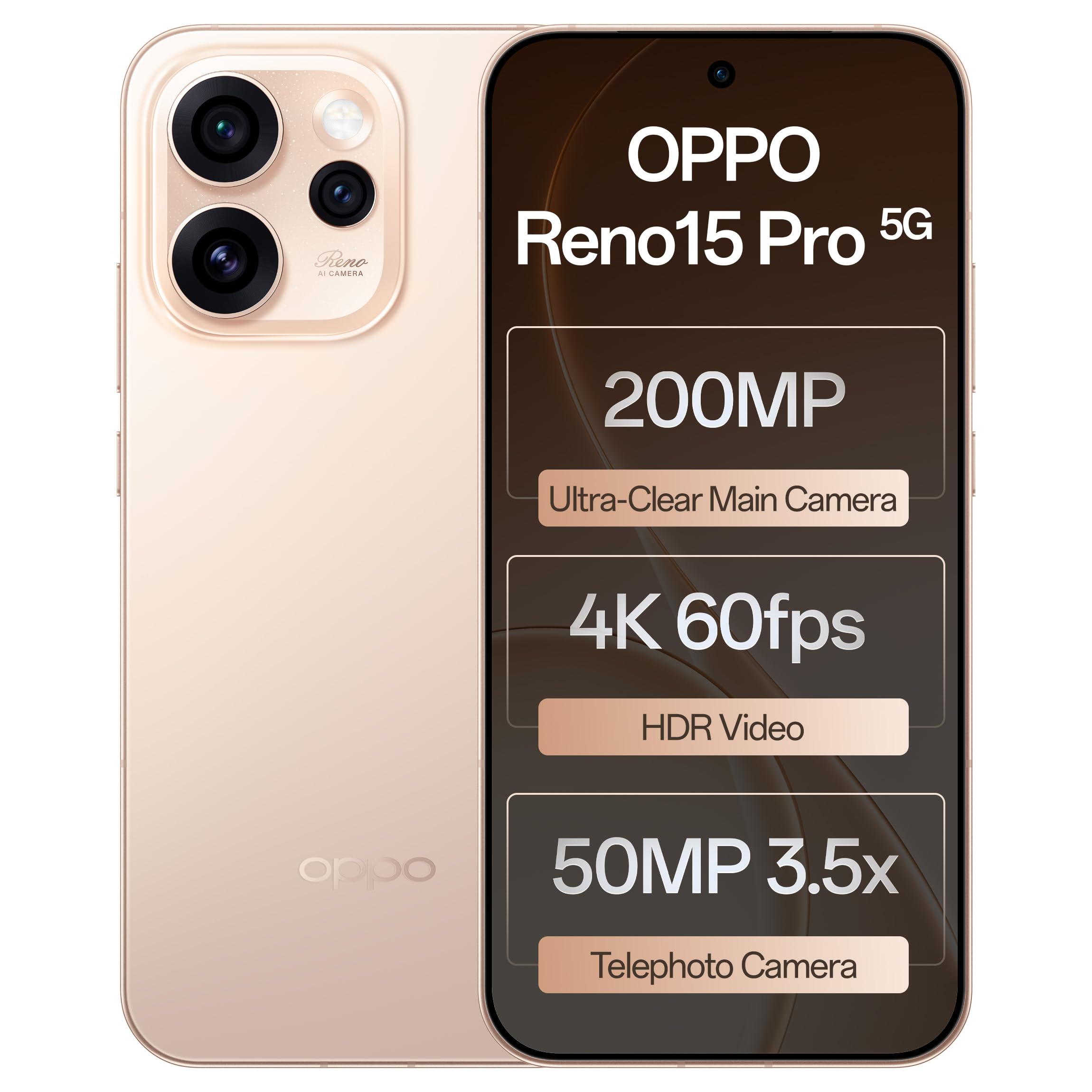 Oppo Reno15Pro 5G (Sunset Gold 12GB RAM, 256GB Storage) with No Cost EMI/Additional Exchange Offers-image-35