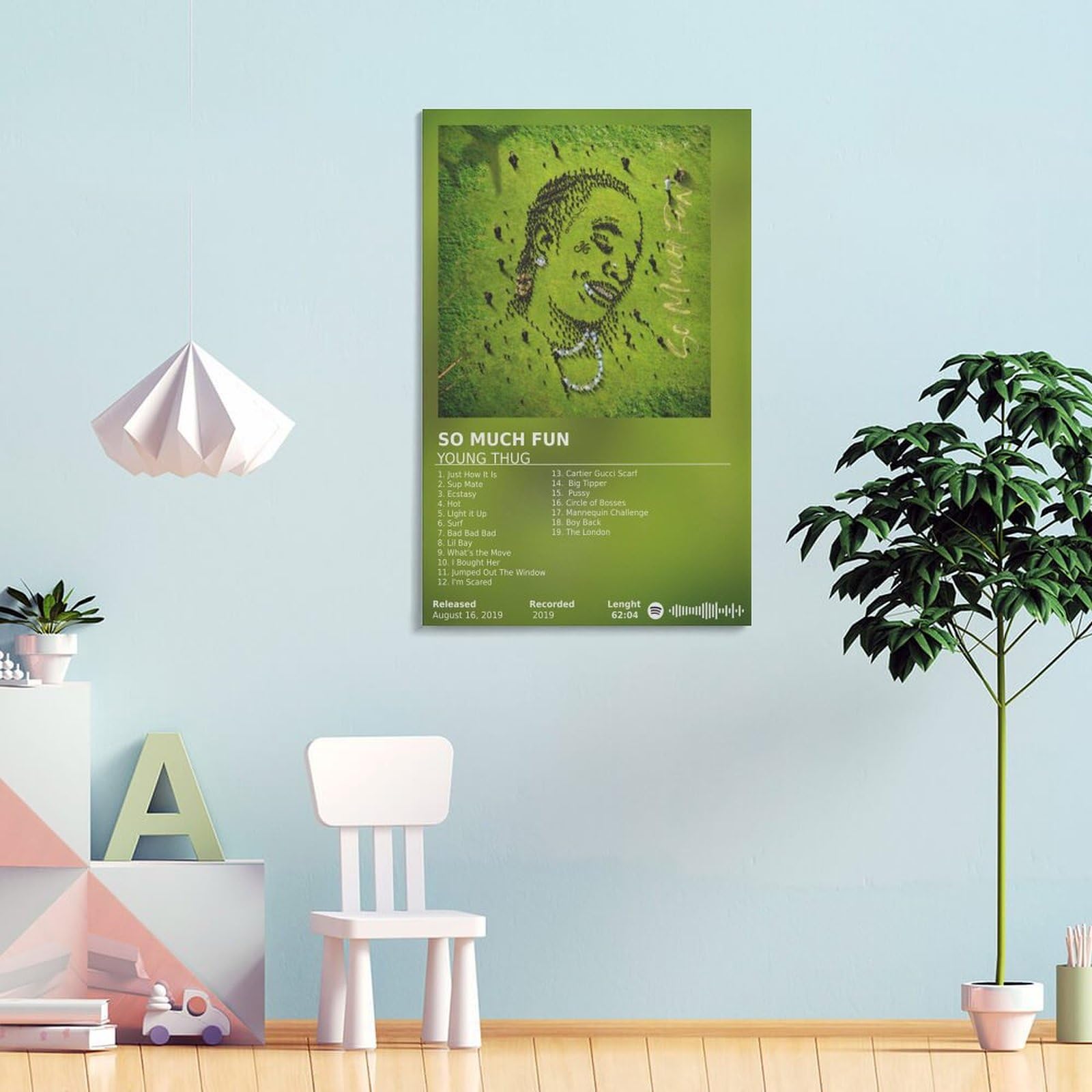 Amazon.com: Young Thug So Much Fun Canvas Poster Bedroom