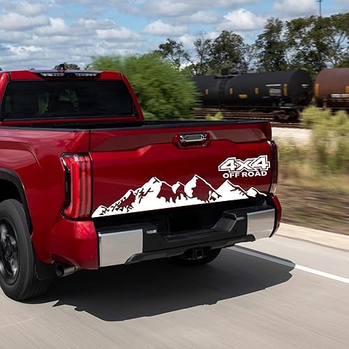 Miniatura 4 de TOMALL Calcomanías de vinilo de montaña de 58.6 pulgadas, 4 x 4 pulgadas, para automóvil, carrocería, puerta, lateral, nieve, montañas, decoración