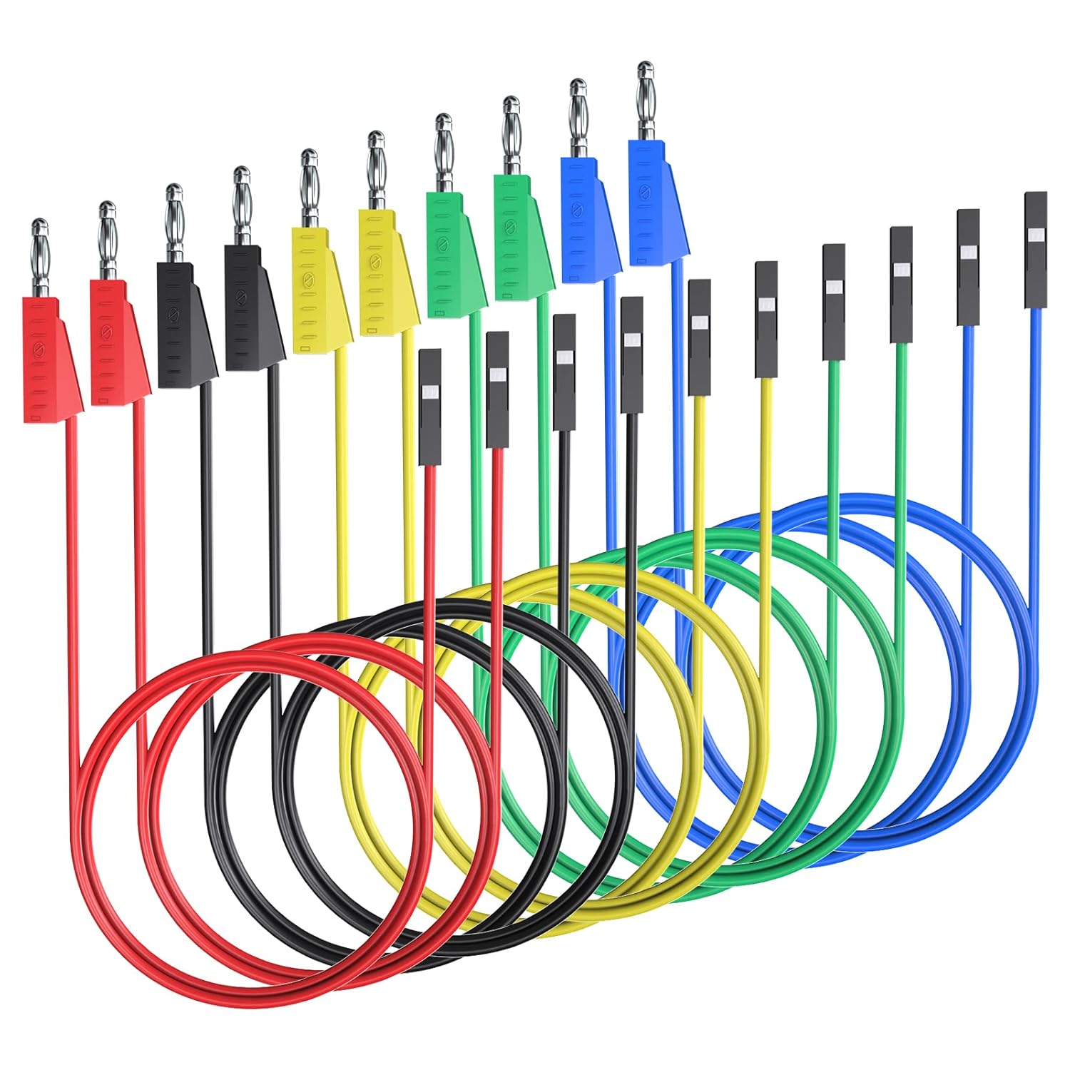 Goupchn Stackable Banana Plug to Breadboard Female Jumper Wires Soft