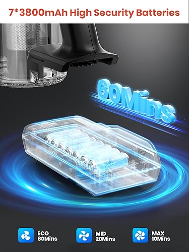 Miniatura 2 de Honeywell Aspiradora inalámbrica autolimpiante, aspiradora ligera 8 en 1 con tiempo de funcionamiento de 60 minutos, potente succión, aspiradora