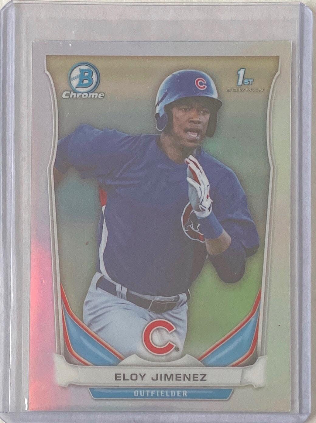 Eloy Jimenez 2014 Bowman Chrome 1st Prospect Silver Refractor #ctp-33 - Baseball Cards