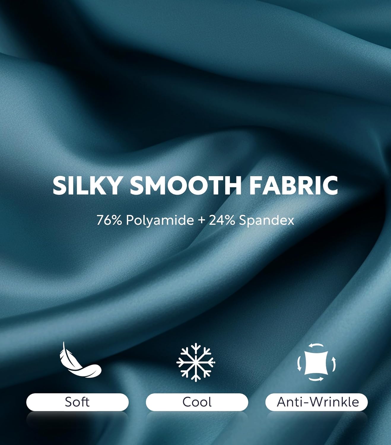 DAVID ARCHY Stretch Satin Boxers for Men, Silk Feeling Boxer Shorts, Breathable Loose Men's Underwear for Sleep 3 Pack - Image 2