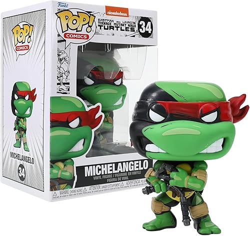 Pop! Comics Teenage Mutant Ninja Turtles Michelangelo Previews Figura de vinilo exclusiva