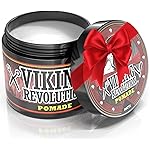 Viking Revolution Hair Pomade for Men (New Formula) - Medium Hold and Matte Shine Free for Classic Look 4oz - Water Based & Easy to Wash Out