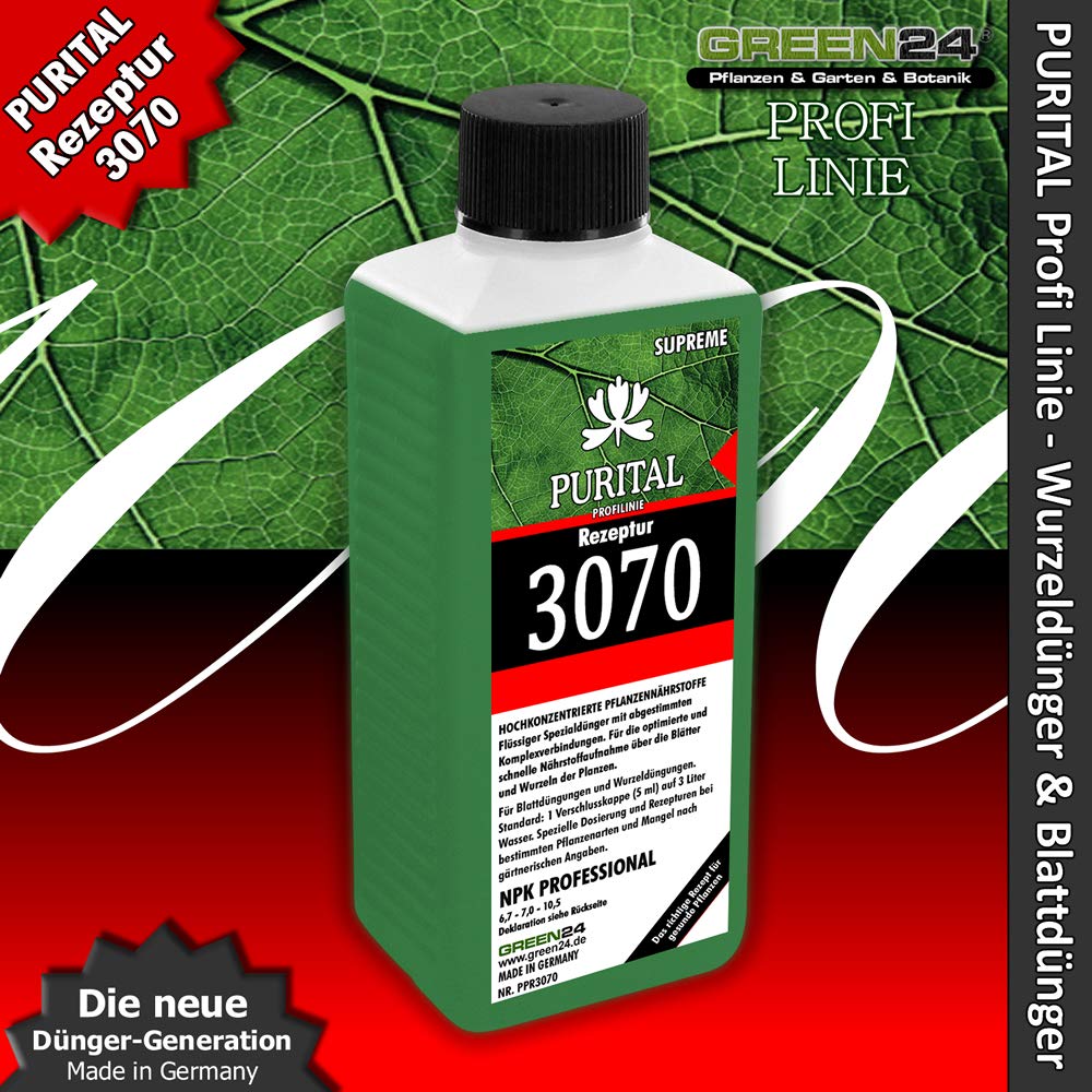 Rezeptur 3070 NPK 6,7+7,0+10,5 Flssig-Dnger, System Volldnger  (Stickstoff Phosphat Kalium) mit Spurennhrstoffen Eisen Kupfer Mangan  Molybdn Zink : Amazon.de: Garten
