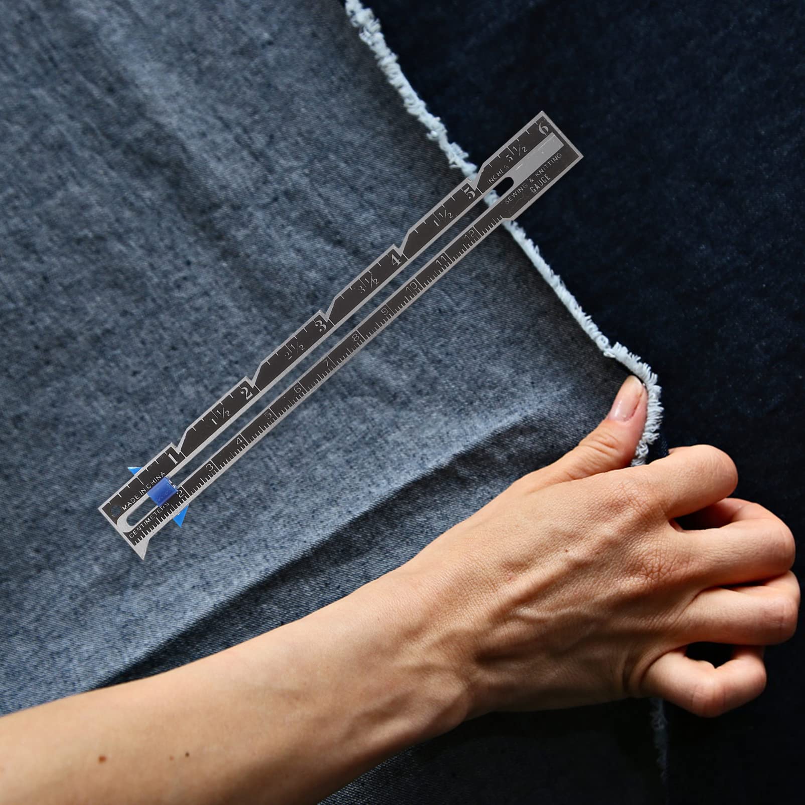 EXCEART 48piezas Regla De Acolchado Para Costura Medidor Deslizante y Calibre De Botón Para Principiantes Manualidades y Patchwork Medición Precisa y Creativa